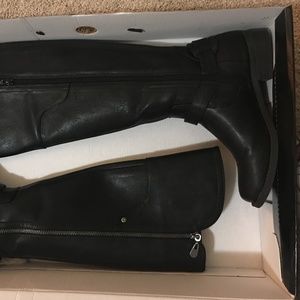 Guess Black Harson Tall Riding Boots